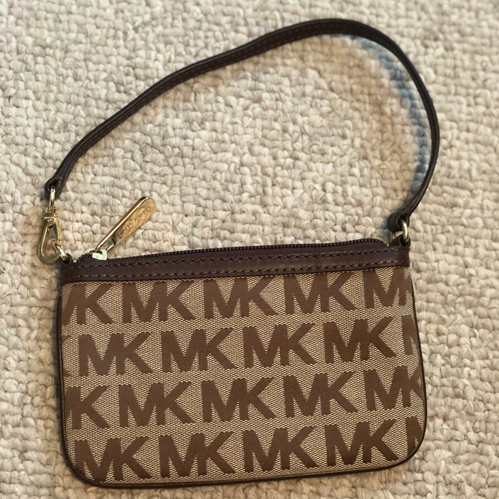 Michael Kors Brown Wristlet